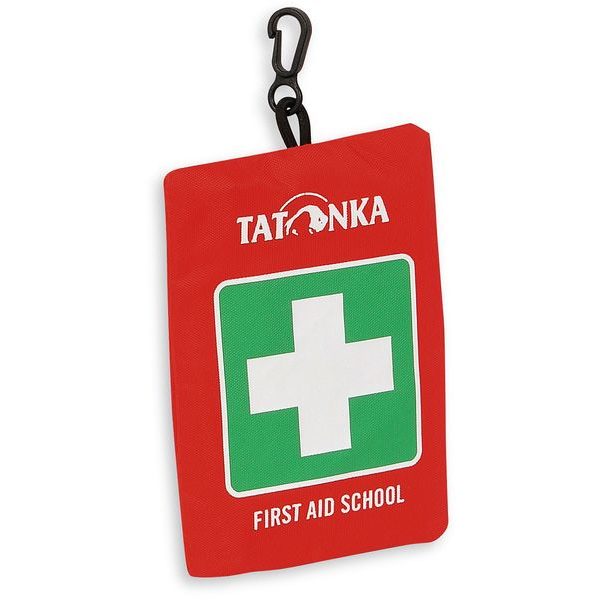 First Aid School, red