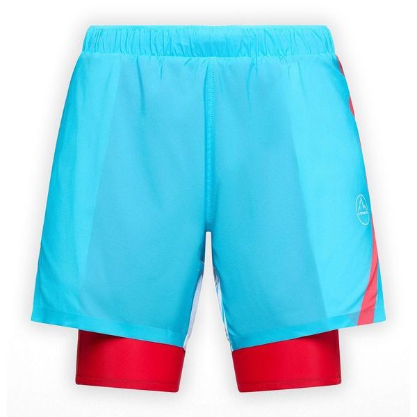 Flow 5" Short W Malibu Blue/Hibiscus