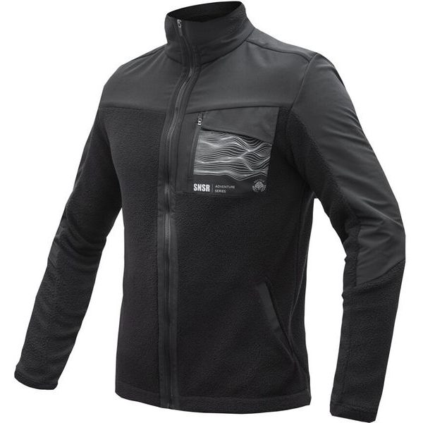TEDDY unisex bunda fleece celozip černá