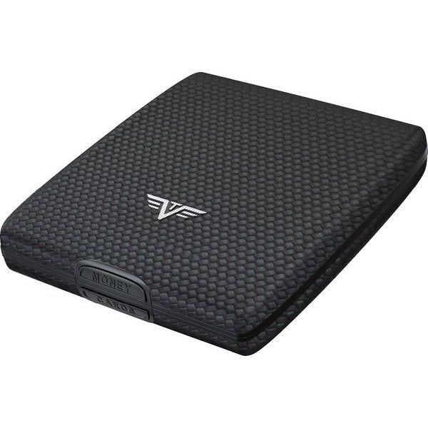 Money & Cards BELUGA - leather Diagonal Carbon Black