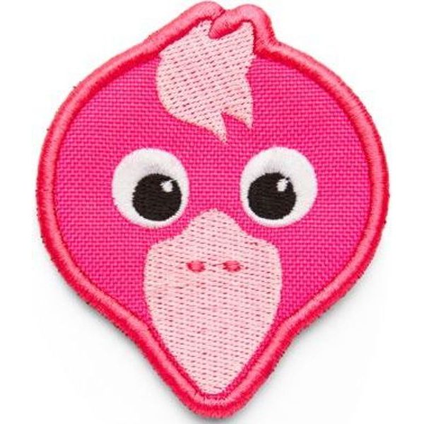 Velcro badge Flamingo - bright pink