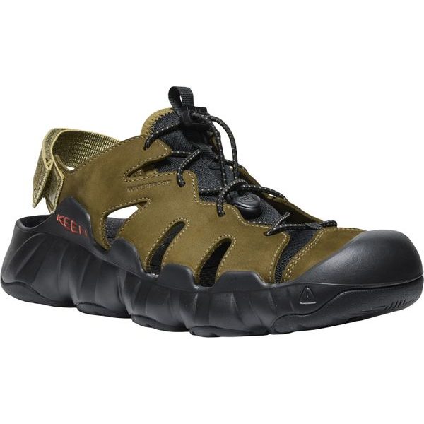 HYPERPORT FISHERMAN LEATHER MEN dark olive/black