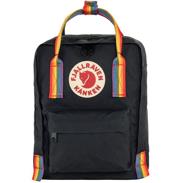 Kånken Rainbow Mini Black-Rainbow Pattern