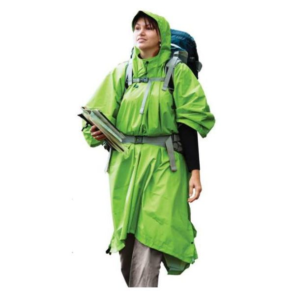 Nylon 70D Tarp Poncho Green
