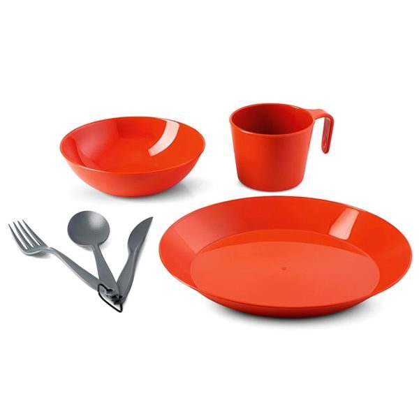 Cascadian 1 Person Table Set; terracotta