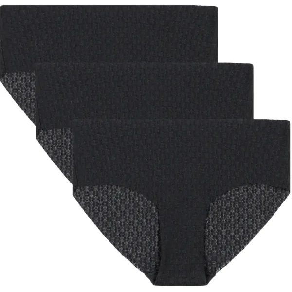 UA Pure Stretch Mesh HIP - 3pk black