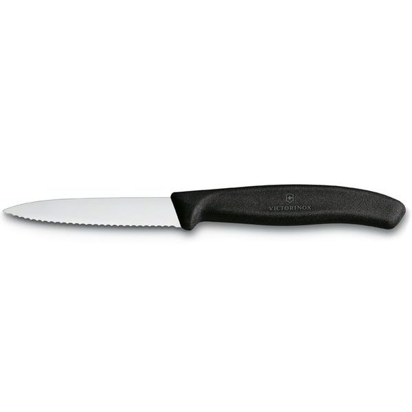 6.7633 Nůž na zeleninu 8cm plast černý