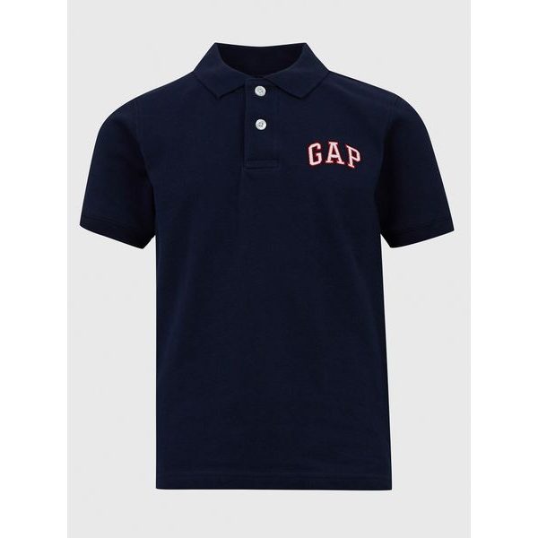 843607-00 Dětské polo tričko logo GAP Tmavě modrá