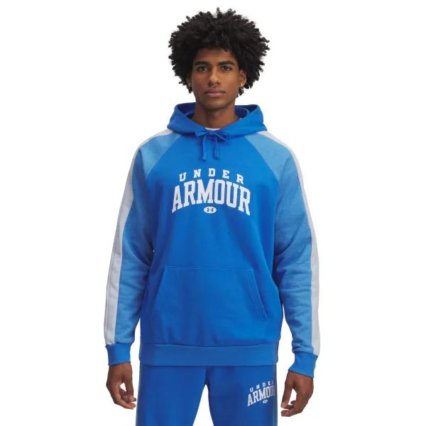 UA Rival Flc CB Hood-BLU