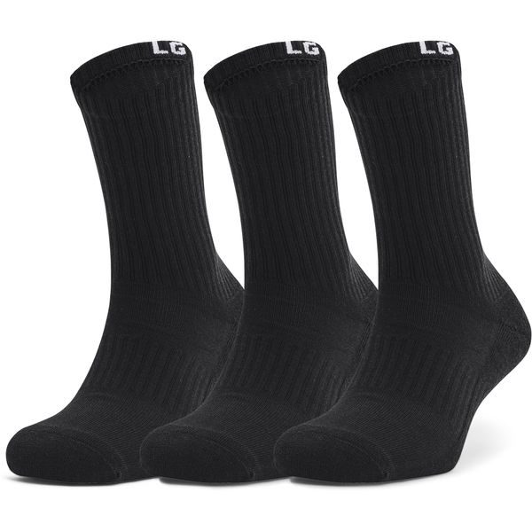 UA Core Crew 3PK, Black