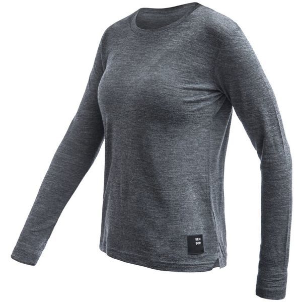 MERINO LITE dámské triko dl.rukáv anthracite gray