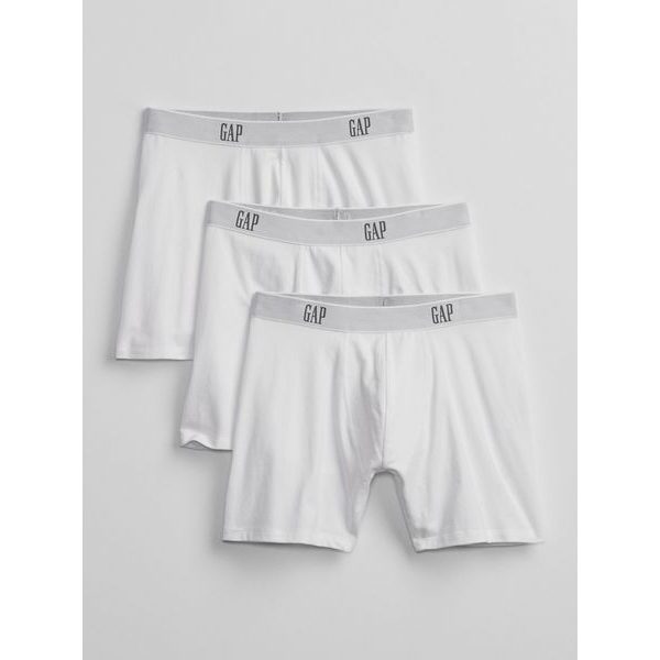701135-03 Boxerky basic, 3 ks Bílá