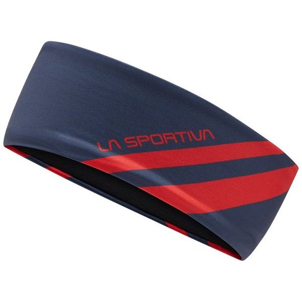 Diagonal Headband Night Sky/Mountain Red