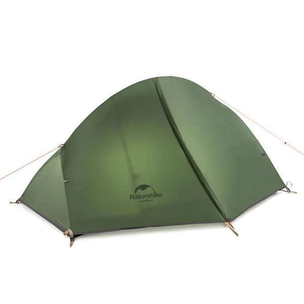 NH18A095-D-66 ultralehký cyklistický stan zelený pro 1 osobu, 20D 1500g