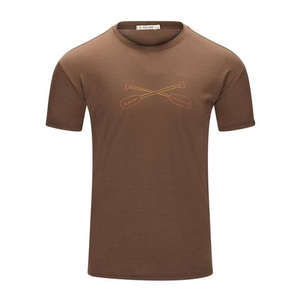 LightWool 140 Tee Oars M's Dark Earth