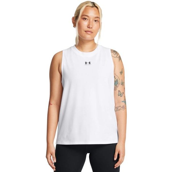 UA Rival Muscle Tank, bílá