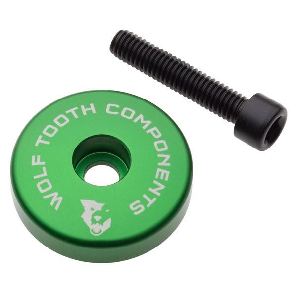 ULTRALIGHT STEM CAP zelená + 5mm spacer