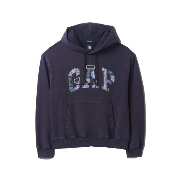 Oversize mikina Patchwork Logo Americana Tmavě modrá