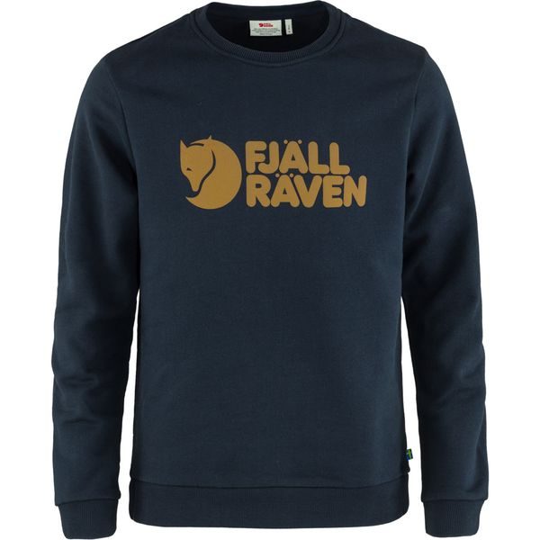 Fjällräven Logo Sweater M, Dark Navy