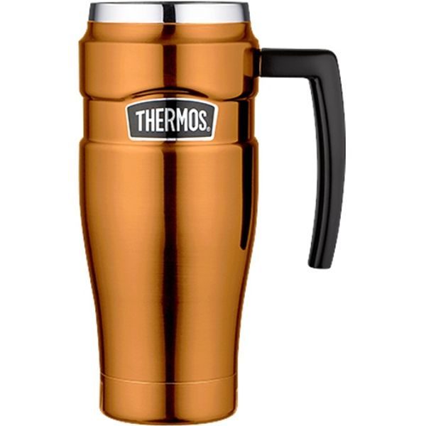 Vodotěsný termohrnek s madlem 470 ml měděná