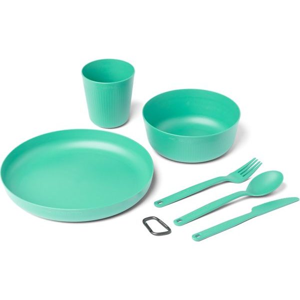 Camp Dinnerware Set w/ Mesh Sack - [6 Piece Cabbage Cabbage