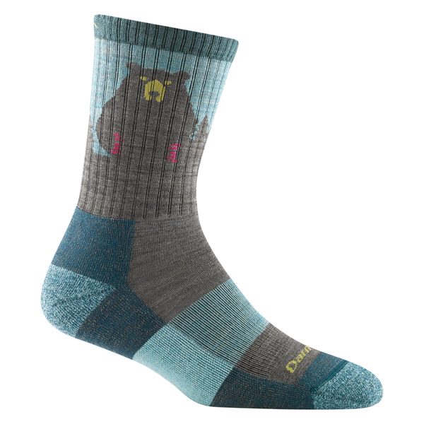 BEAR TOWN MICRO CREW LIGHTWEIGHT WITH CUSHION, aqua