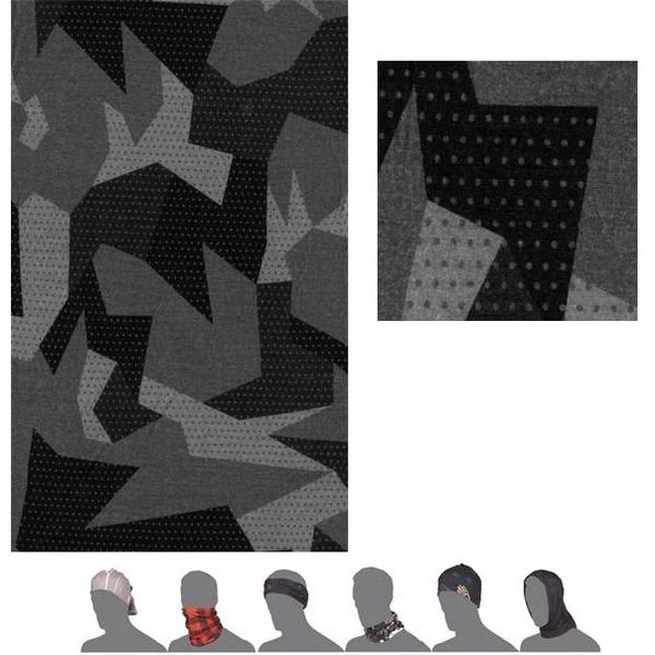 TUBE MERINO IMPRESS black/camo