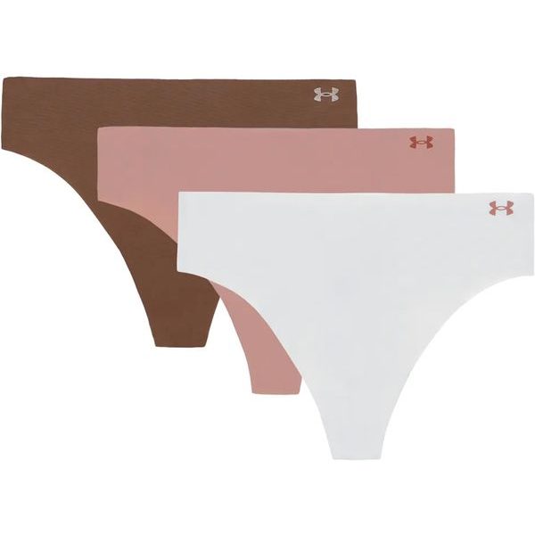 UA Pure Stretch NS THONG - 3pk brown/beige