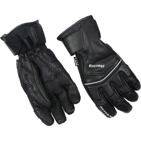 Racing Leather ski gloves, black/silver