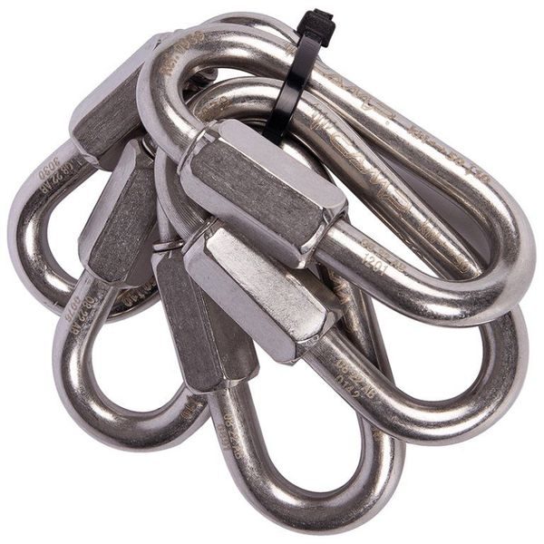 Set 5 Oval Quick Link Stainless 8 mm