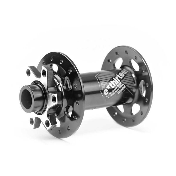 Ultralight Race Aluminum Front Hub | 28h | J-Bend | 110x15mm Boost | Black