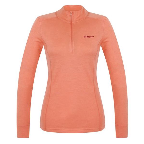 Dámská merino mikina Aron Zip L light orange
