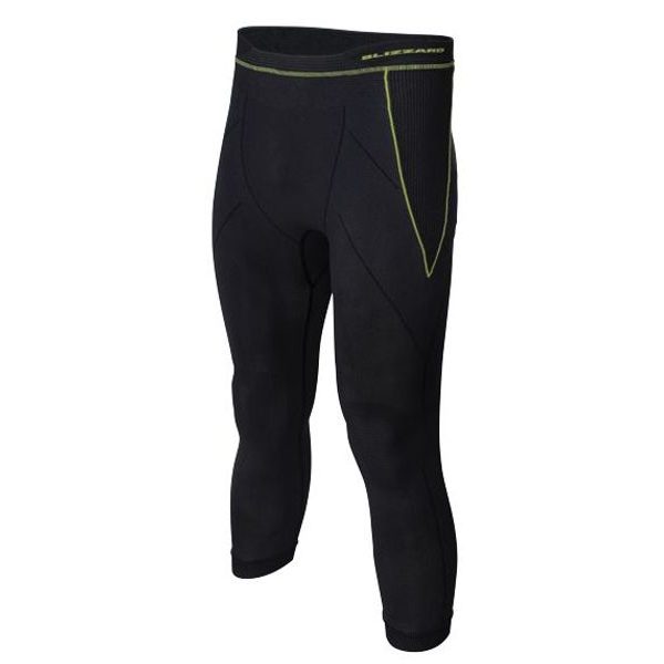 Mens long pants, anthracite/neon yellow