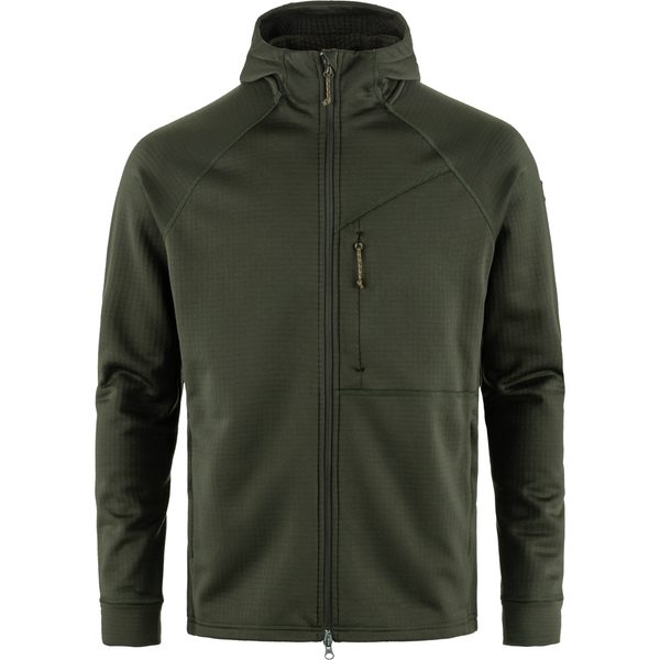 Abisko Grid Fleece Hoodie M Deep Forest