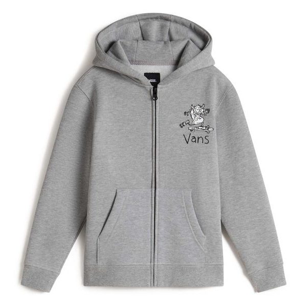 Sk8 Posse Full Zip, Cement Heathe