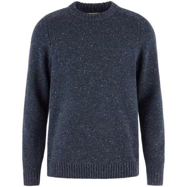Övik Neps Knit Sweater M Dark Navy