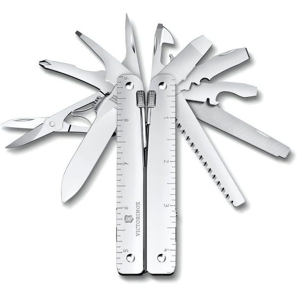 3.0327.MN Swiss Tool MX, silver, in nylon pouch
