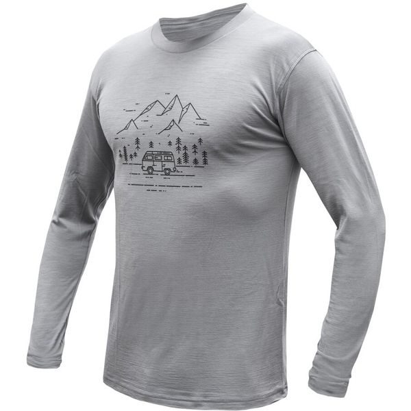 MERINO ACTIVE VAN LIFE pánské triko dl.rukáv šedá