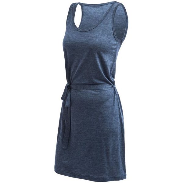 MERINO LITE šaty bez rukávu mottled blue