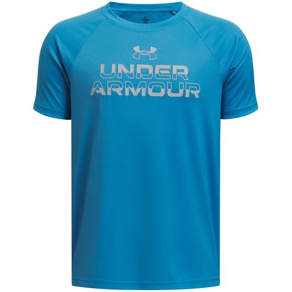 UA Tech Split Wordmark SS tm. modrá