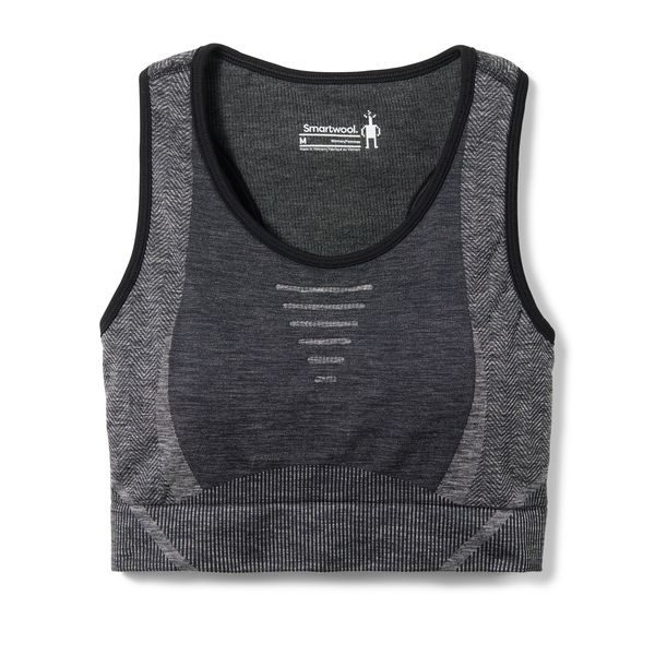 W INTRAKNIT RACERBACK BRA black heather