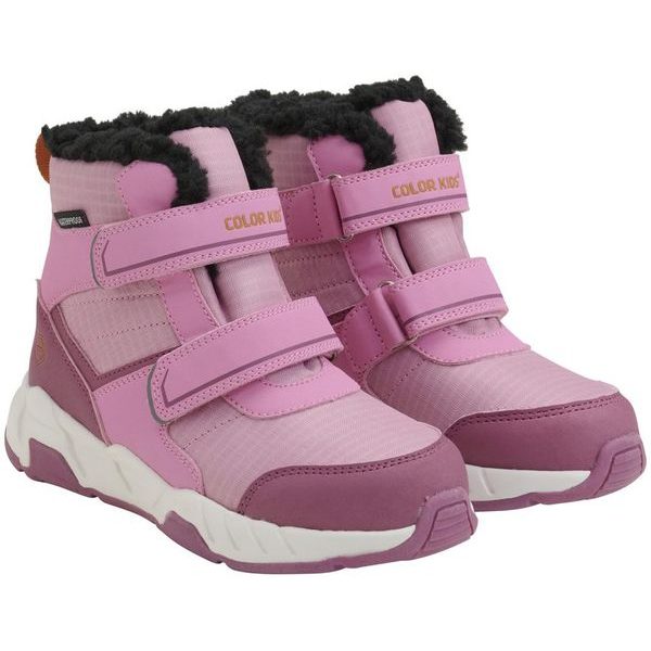 Boots W. Velcro, WP-Lilac chiffon