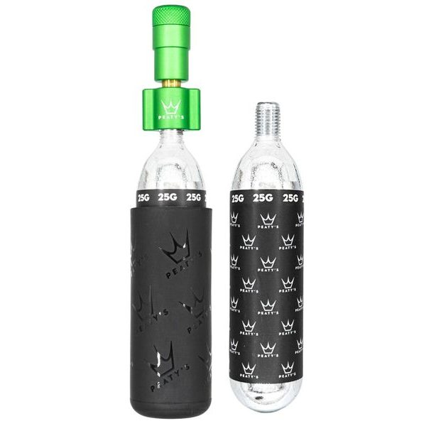 HOLESHOT CO2 PUMPA + BOMBIČKY 2 KS - MTB - EMERALD