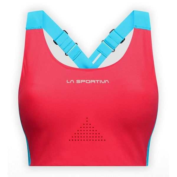 Pulse High Support Bra W Hibiscus/Malibu Blue