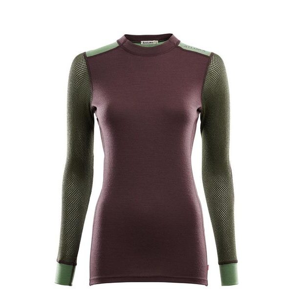 Hiking Crew Neck, Woman, Fudge / Dill / Olive Night