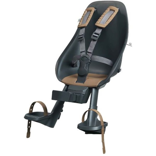 Dětská sedačka na kolo s adaptérem přední Bincho Černá/Kurumi Hnědá