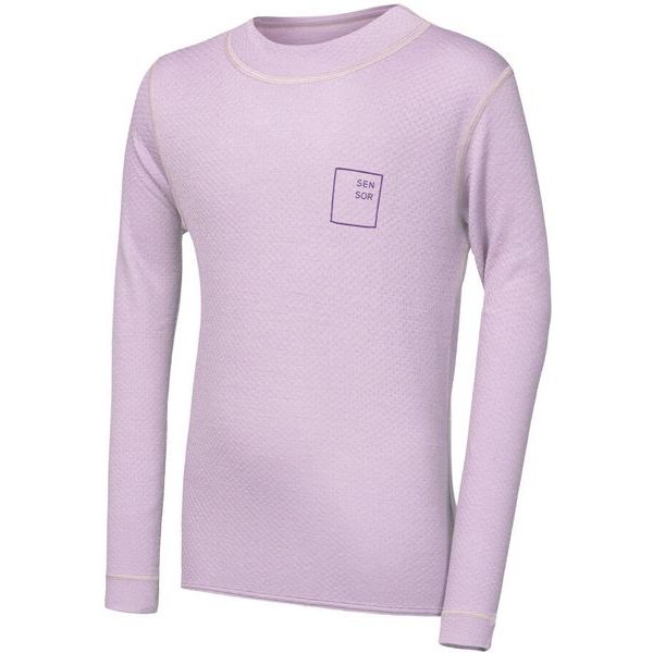 MERINO DF LOGO UP juniorské triko dl.rukáv mystic violet