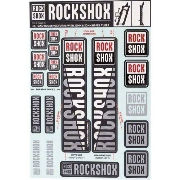 DECAL KIT 30/32/RS1 WHITE
