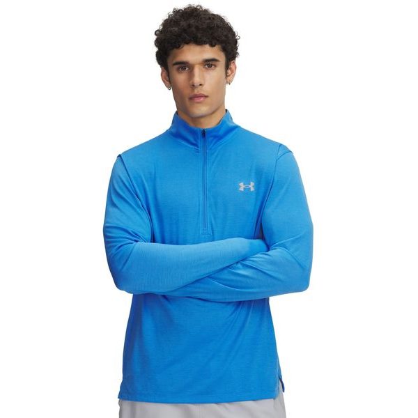 UA LAUNCH 1/4 ZIP-BLU