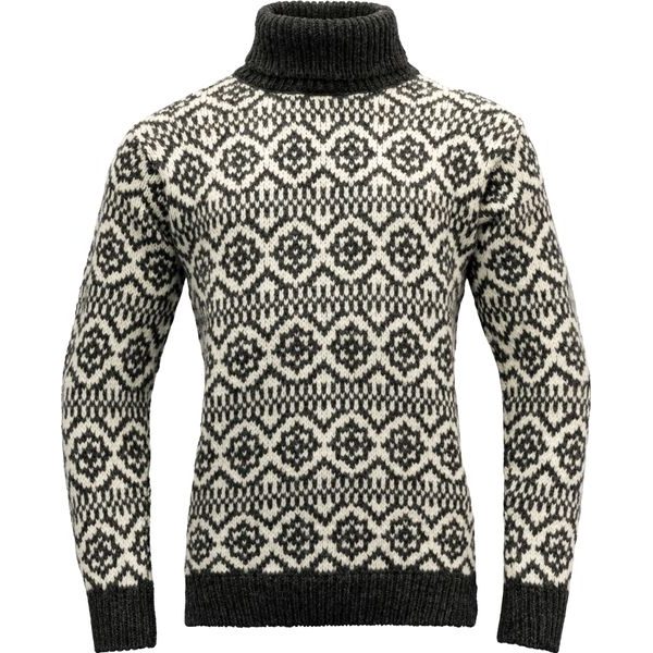 Hoddevik Wool High Neck Anthracite/Offwhite